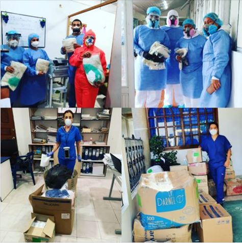 RedspiraC's tweet photo. Del Hospital San Rafael de Leticia y la clínica de Leticia nos envían estas fotos llenas de fuerza. Gracias a nuestro personal médico y a todas las personas que han hecho posible esta cadena de solidaridad. https://t.co/wPJAoVPurK