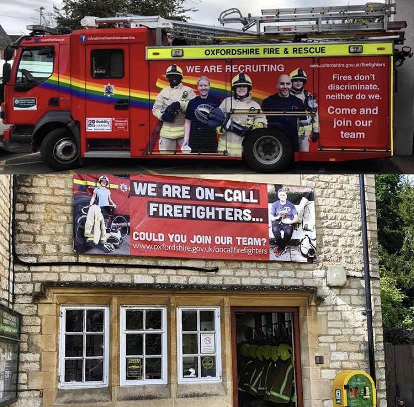🚒👩‍🚒We are Recruiting 👩‍🚒🚒 Do you live or work within 5 minutes of Burford? Fancy a change in your day? We are taking on on-call firefighters now. 
Follow the link below to find out more or send us a message. <a href="/OxonFireRescue/">OxonFireRescue</a> <a href="/OC_Firefighter/">On-Call Firefighters</a> 

oxfordshire.gov.uk/council/workin…