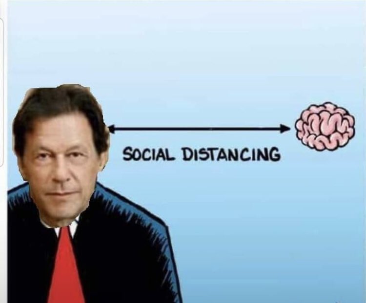 aamirformanite's tweet photo. Social distancing expalained in one of the finest way. Since the very first day, our selected PM distanced himself from rational approach and the whole nation is facing the consequences.
#Selected_PM
@KhawajaMAsif https://t.co/aa1T3VLPKM