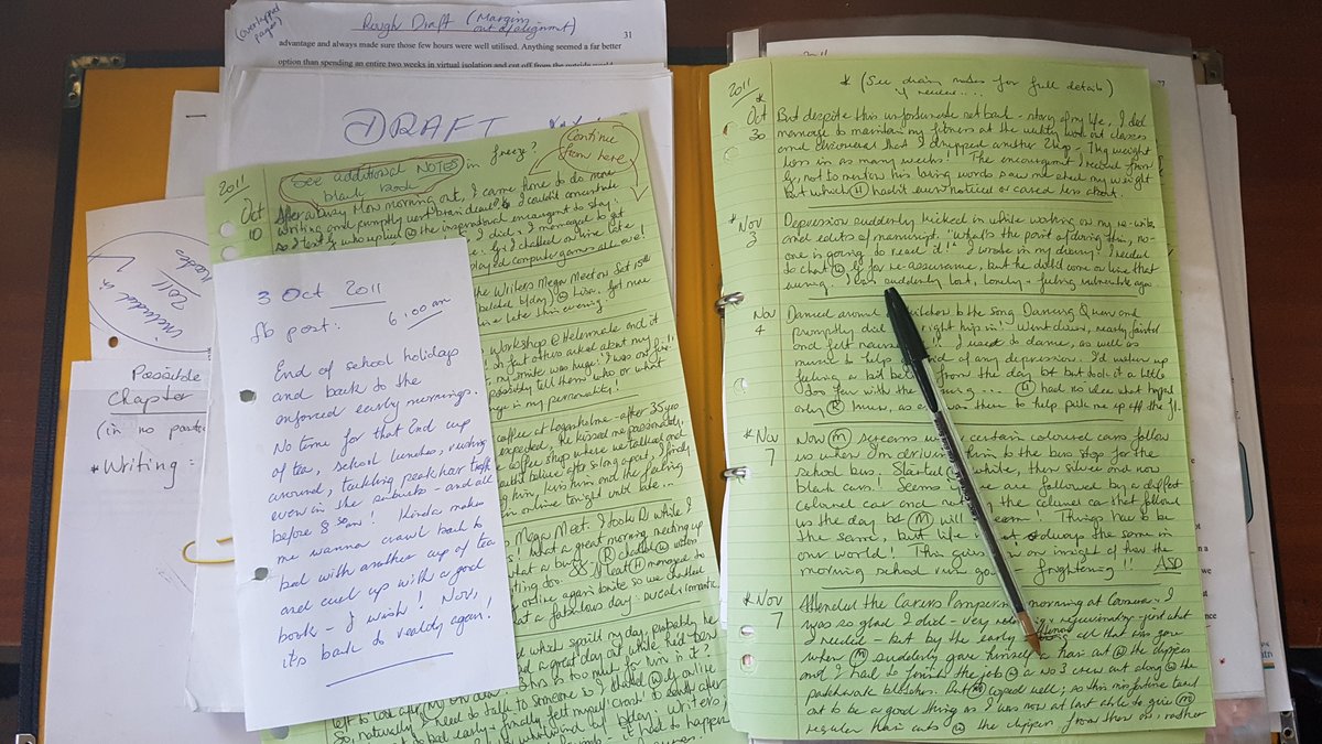heathergolding6's tweet image. This time last year I was writing rough diary notes into my journal. Now 12 months on &amp;amp; I am gradually typing all these detailed notes into my 2nd follow-up book MSS for: "Autism - Beyond The Frontline - The Teenage Years" #Amwriting #Journalnotes #Autism #Memoir #BookManuscript
