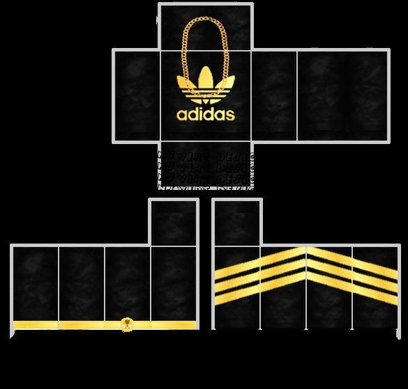 Adidas Gold Logo, Roblox - Adidas Gold T Shirt Roblox - Free