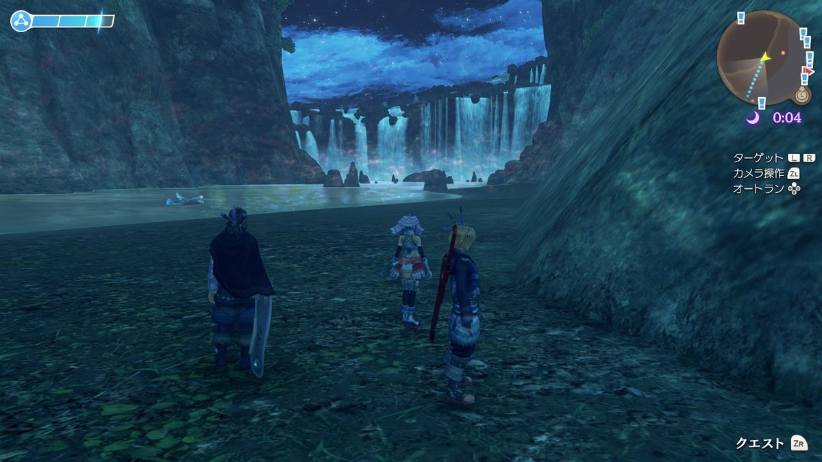 ガラナー On Twitter あの背景の滝綺麗 からの真下まで行けちゃう事にびびるゲーム ゼノブレイド Xenobladechronicles Nintendoswitch