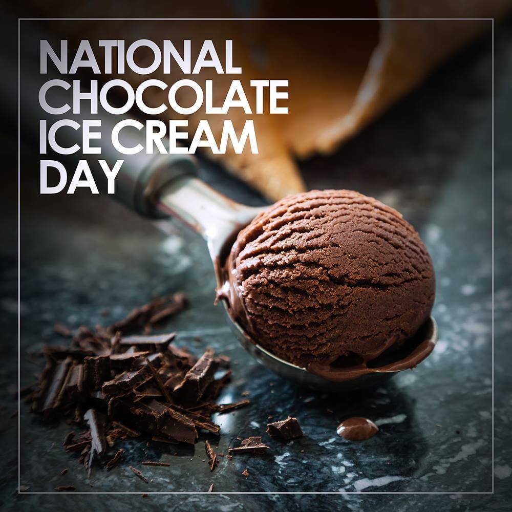 Today is National Chocolate Ice Cream Day. Share with us how you are