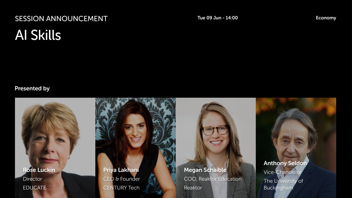 CogX_Festival's tweet photo. Excited to bring you @Knowldgillusion, @priyalakhani, @technicallymeg and @AnthonySeldon at CogX on the Economy Stage. Get your complimentary festival pass with Code: TWTCXSFP https://t.co/yK2iEC6mUj 

#CogX2020 https://t.co/0ezMqtPtUy