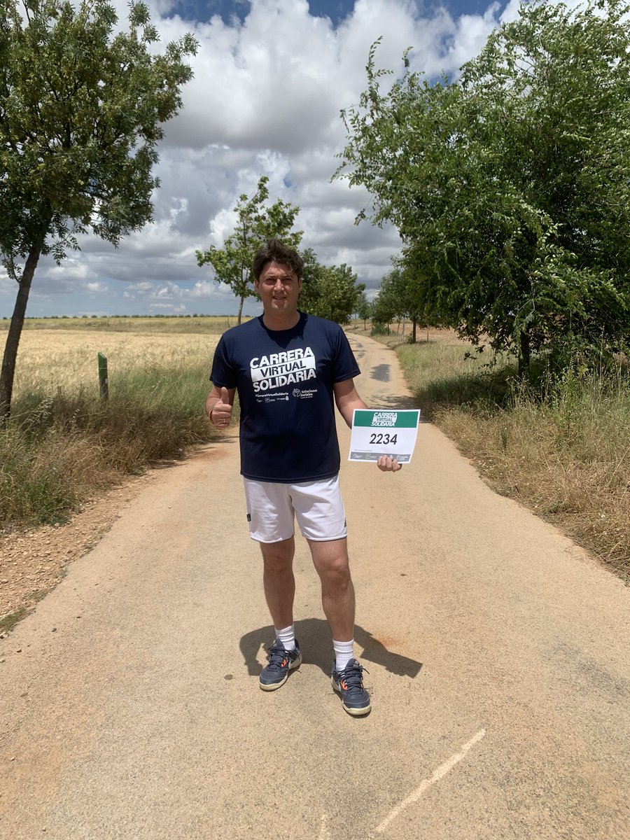 FJavierPineroD's tweet photo. Desde Villahermosa #CarreraVirtualSolodaria de Ciudad Real a favor de su Banco de Alimentos @eurocajarural y la @FundacionECR lo hacen posible #1foto #1€ https://t.co/k77E3av4b1