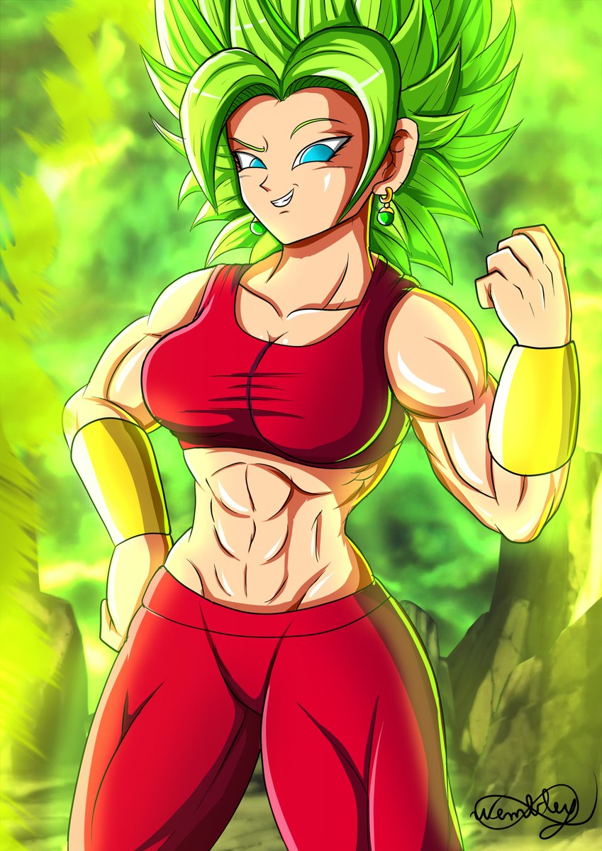 I was trying to draw Caulifla but I added to much muscle on her and I end u...