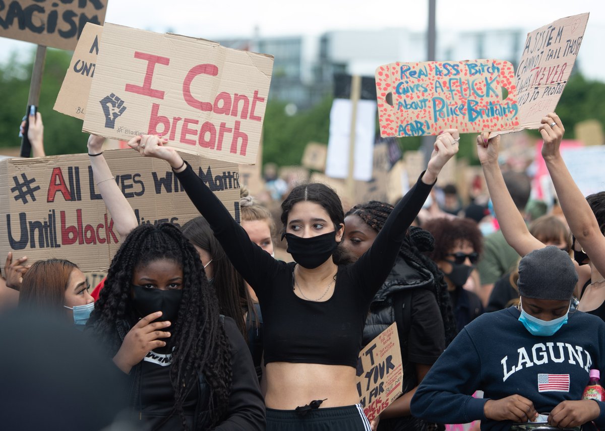 Jrcglasgow's tweet photo. A Black Lives Matter protest in Glasgow Green, Scotland, following the death of George Floyd. June 7, 2020. #BlackLivesMattters #BlackLivesMatter #BlackLivesMatterUK #GlasgowGreen #Glasgow https://t.co/b8qjcDmevW