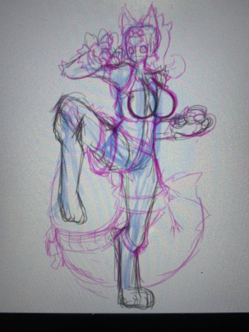 レーザー感皆無だけどレーザーちゃんターボ描いてる。
よみがえったレーザーちゃんは人っぽくない感じにしたかった。 