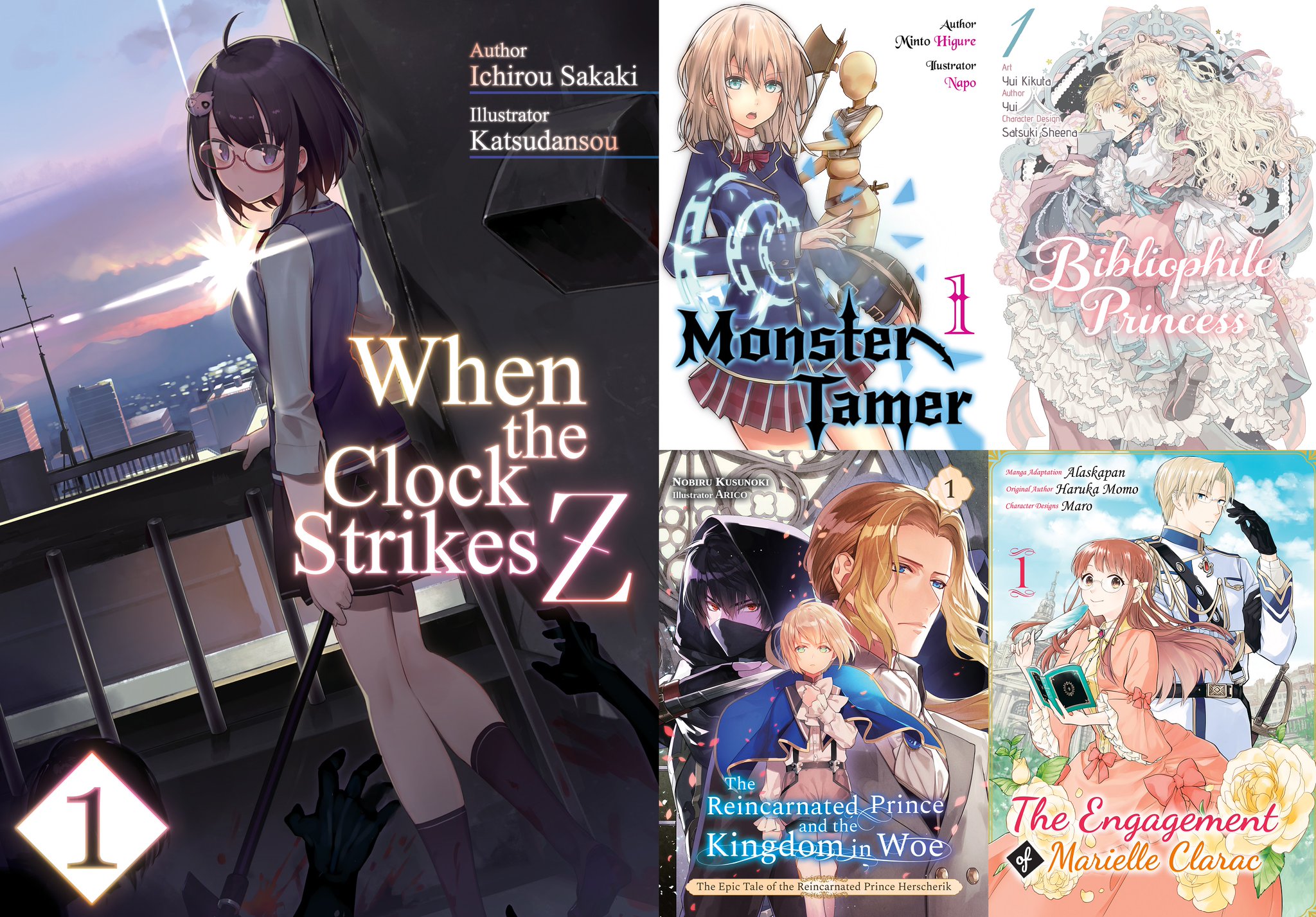 The Epic Tale Of The Reincarnated Prince Herscherik Manga TheOASG on X: "ICYMI, J-Novel Club announced on Friday they've licensed the following titles: When the Clock Strikes Z Monster Tamer The Epic Tale of the Reincarnated Prince Herscherik Bibliophile Princess manga