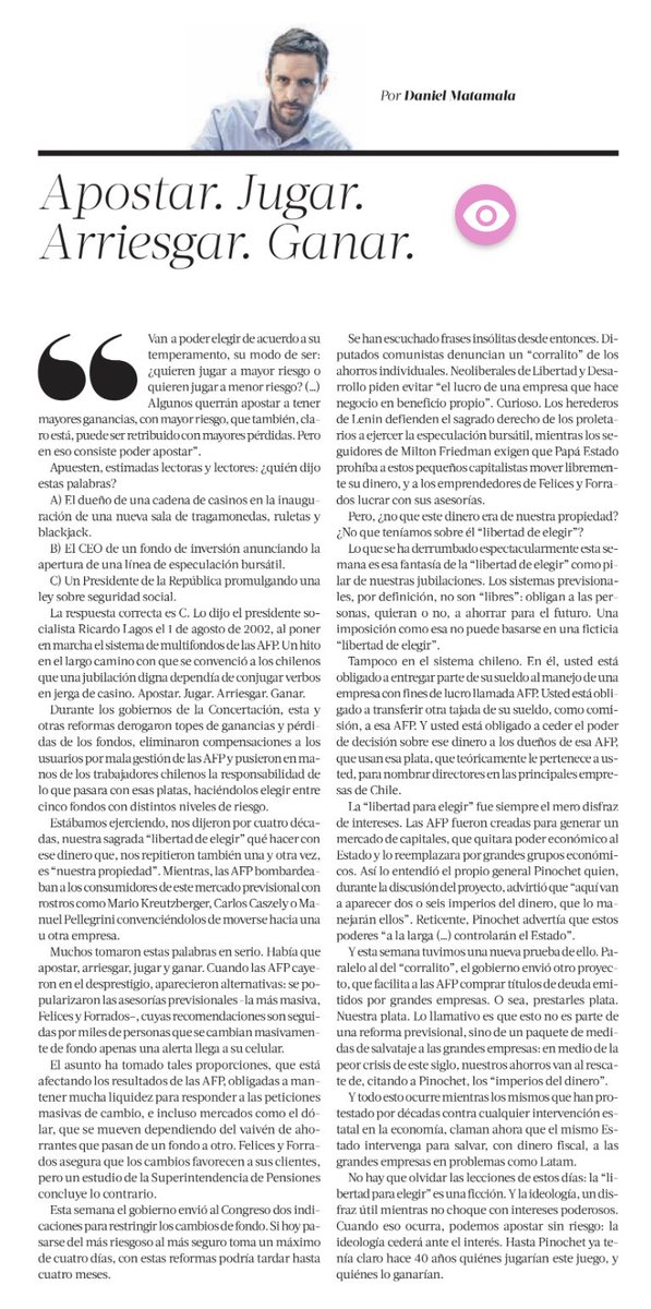 DMatamala's tweet image. Apostar. Jugar. Arriesgar. Ganar.  🎰