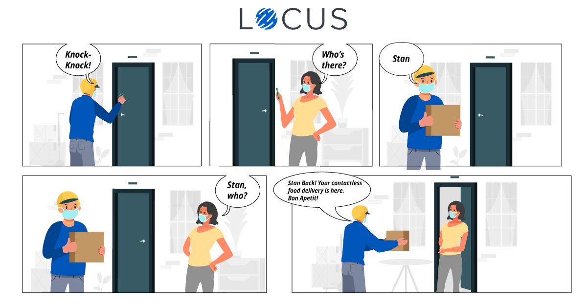 No touch, no COVID-19! 😷 Contactless doorstep delivery of food and groceries is a growing trend in logistics, as it is convenient and safe for customers and delivery partners alike.
.
.
.
#Locus #LogisticsTrends #SupplyChainTrends #COVID19 #StayHome #Staysafe