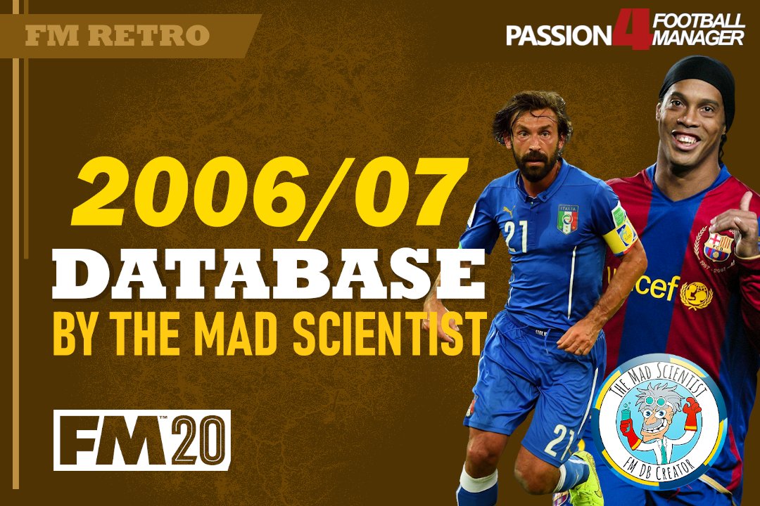 Passion4FM's tweet image. What if you could develop the 19yo Lionel Messi at your own?

What if you could experience legendary players like Henry, Ronaldinho &amp;amp; Del Piero in #FM20?

With @MadScientistFM 2006-07 lretro database YOU Can!

Download: passion4fm.com/football-manag…

#retrodatabase #footballmanager