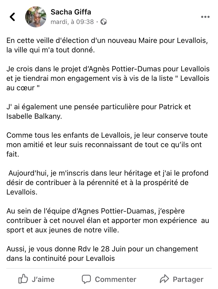 Alors mon Sacha c’est maman qui t’a fait une attestation pour t’inscrire sur les listes électorales de #Levallois ? 
Amitiés.
PB
