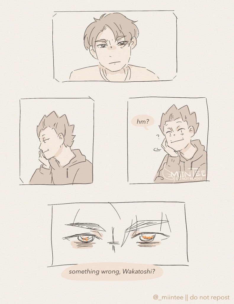 tendou and his (canon) dimples

[ #haikyuu #hq #ushiten #ハイキュー ] 
