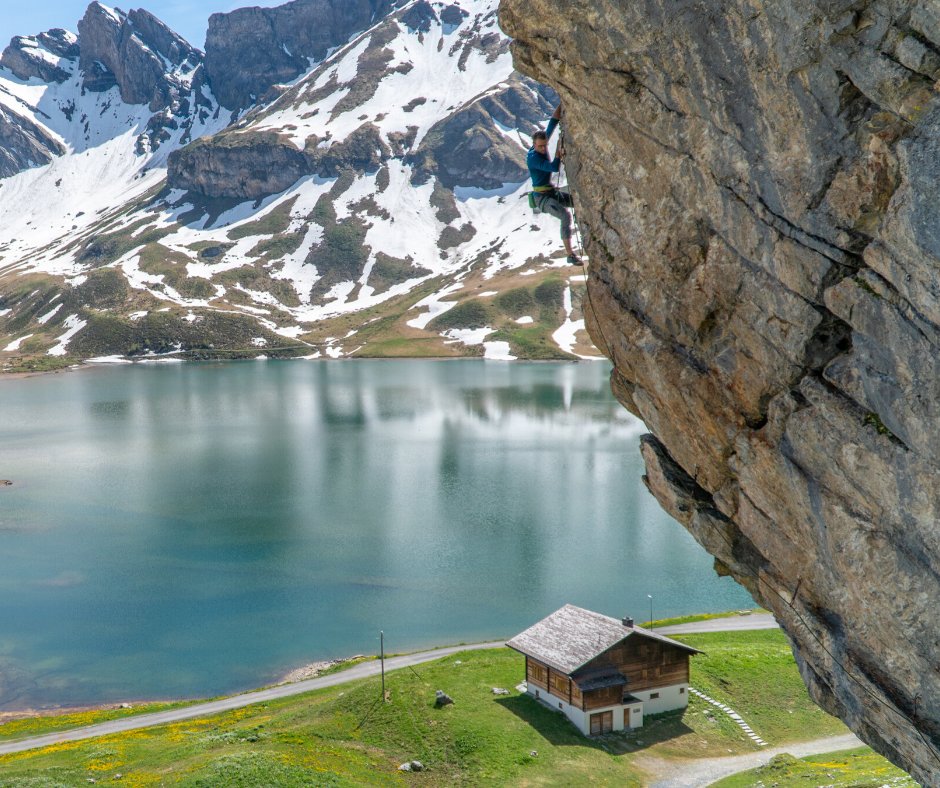 Tim Howell on Kurvawasser in Melchee Frutt, Switzerland.