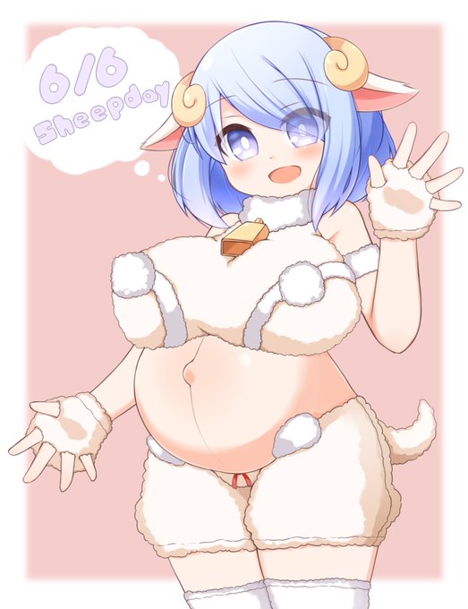 6月6日はベビーシャワーの日(遅刻)
フライスランド種は多産の乳用ひつじだそうです。
子育ても得意だとか。 