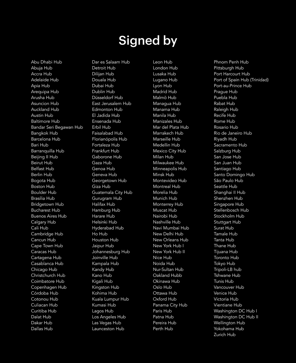 BerlinShapers's tweet photo. Global Shapers Statement - June, 2020. We Stand Together Against Racism: Black Lives Matter.

@GlobalShapers @wef https://t.co/xF2d3COT6e