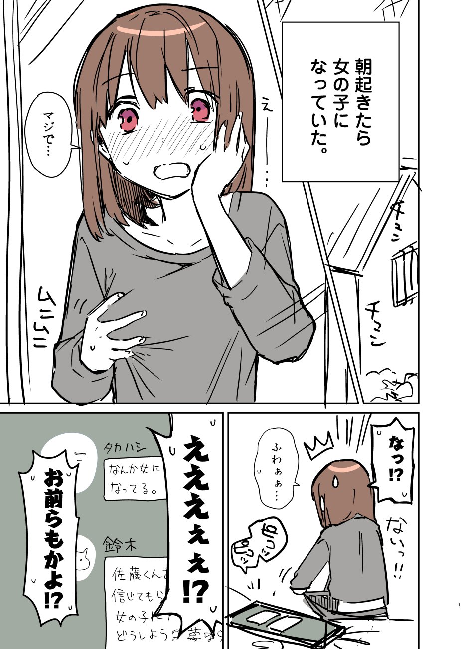 朝起きたら女の子になっていた男子高校生たちの話 Cupeポスト