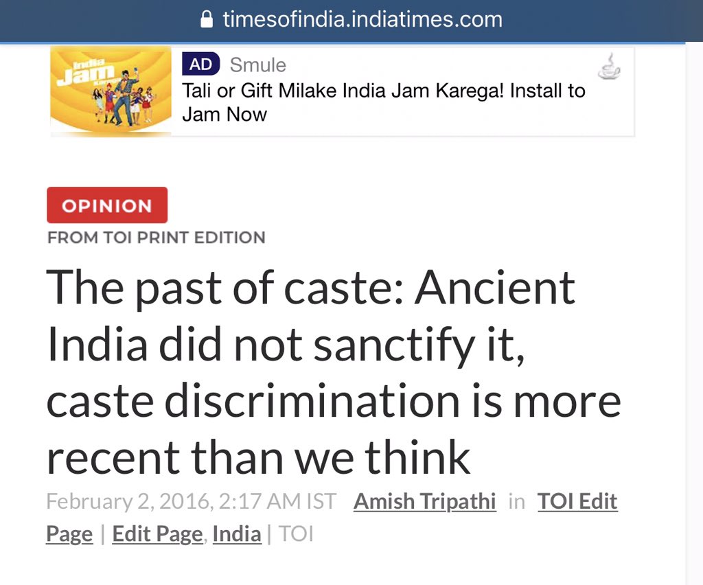 The Later Vedic Age (1000 BCE- 500 BCE) mentions the Varna System.The two most important epics of the Sanatana Dharma were written during this period -  #Ramayana and  #Mahabharat both suggest that Casteism was not encouraged in  #SanatanaDharma.(8/21)