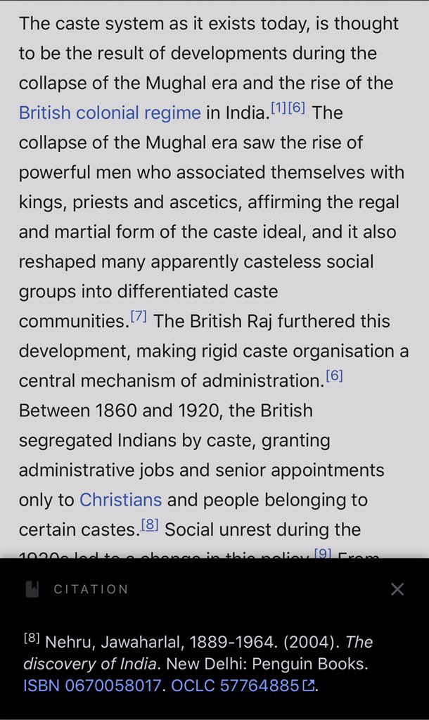 The Bhagvad Gita too emphasises on Karma and not Varna. I agree that the Varna System existed but it intensified by the  #Britishers and  #Communists to create a divide in the Sanatana Dharma. (9/21)