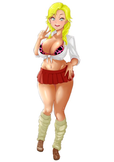 #NSFW
白と褐色、二種類のギャル 