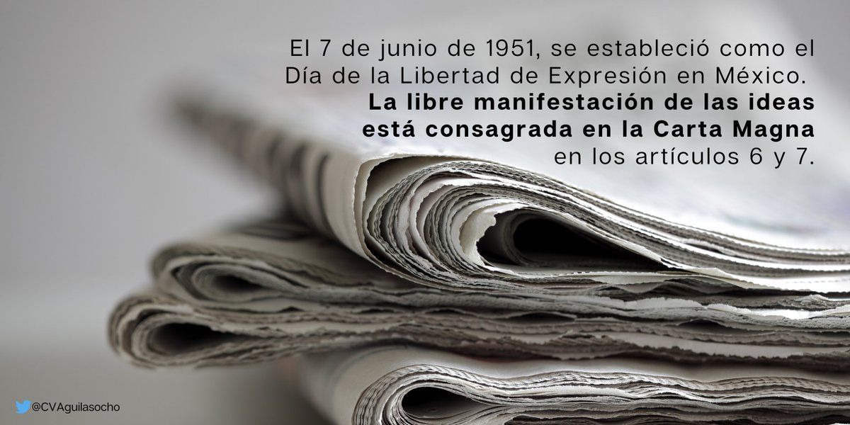 CVAguilasocho's tweet photo. Respetar tu derecho a opinar, aunque no esté de acuerdo contigo, es tan importante como el respeto a mi derecho a tener ideas distintas a las tuyas. 

La suma de libertades sobre lo que pensamos, sentimos o creemos hace una nación más democrática. #DíaDeLaLibertadDeExpresión https://t.co/inDbJKHGR3