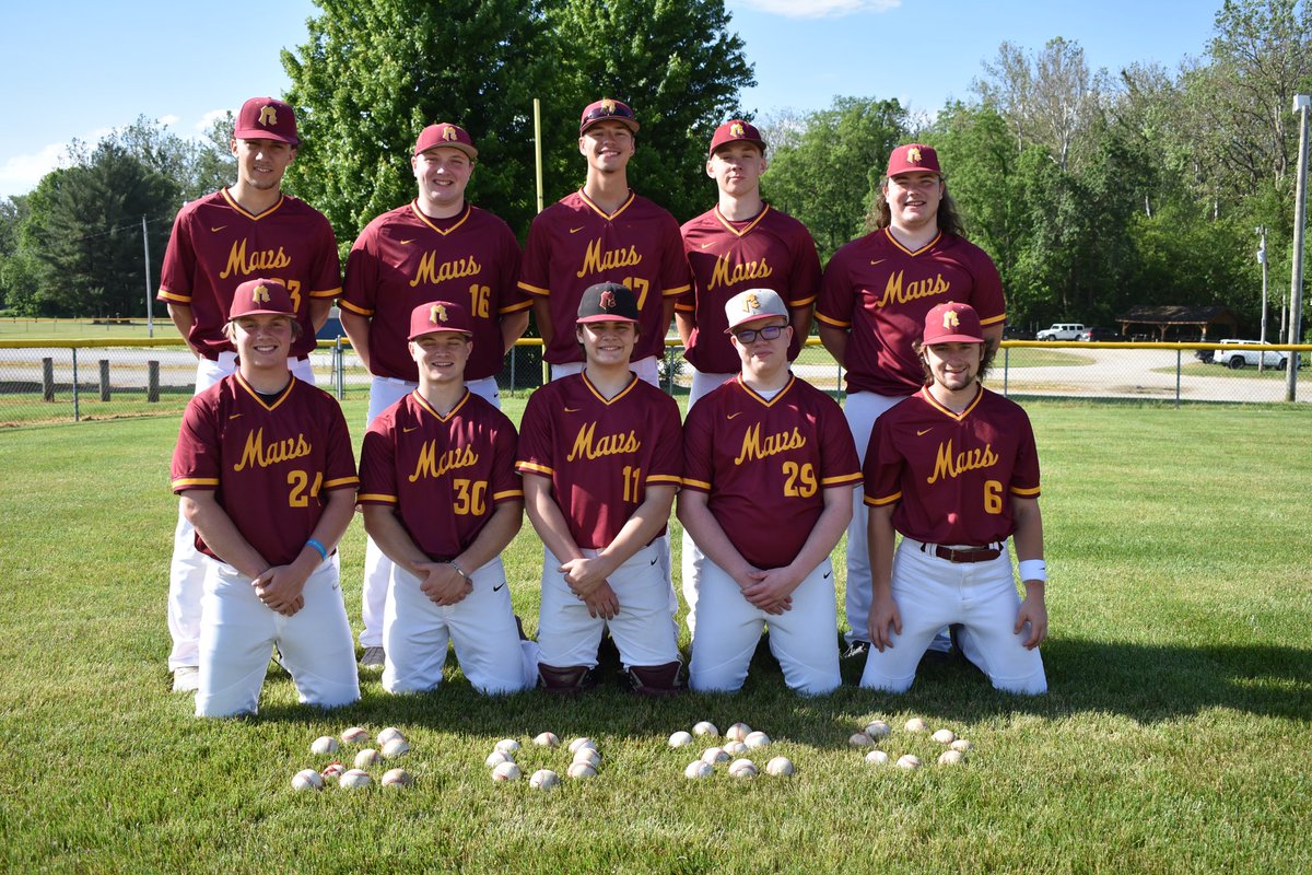 JillShambaugh1's tweet photo. It’s graduation day for these McCutcheon Baseball seniors. Congratulations and best wishes to these young men! May all of those life lessons you learned when playing baseball serve you well in your future endeavors. Go Mavs!!〽️⚾️❤️ https://t.co/gYnUyr1FzO