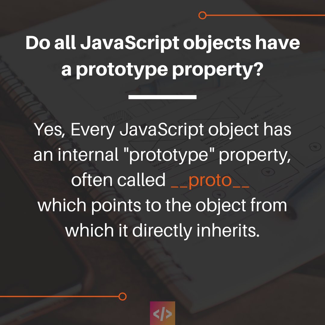 buzzingcode's tweet image. Lets talk about JavaScript Object Prototyping
In JavaScript prototype is an object that is associated with every functions and objects by default in JavaScript
#html5 #coding_gyan #javascript #programminglife
#fullstack #webdeveloper #coding #fullstackdeveloper #100daysofcode