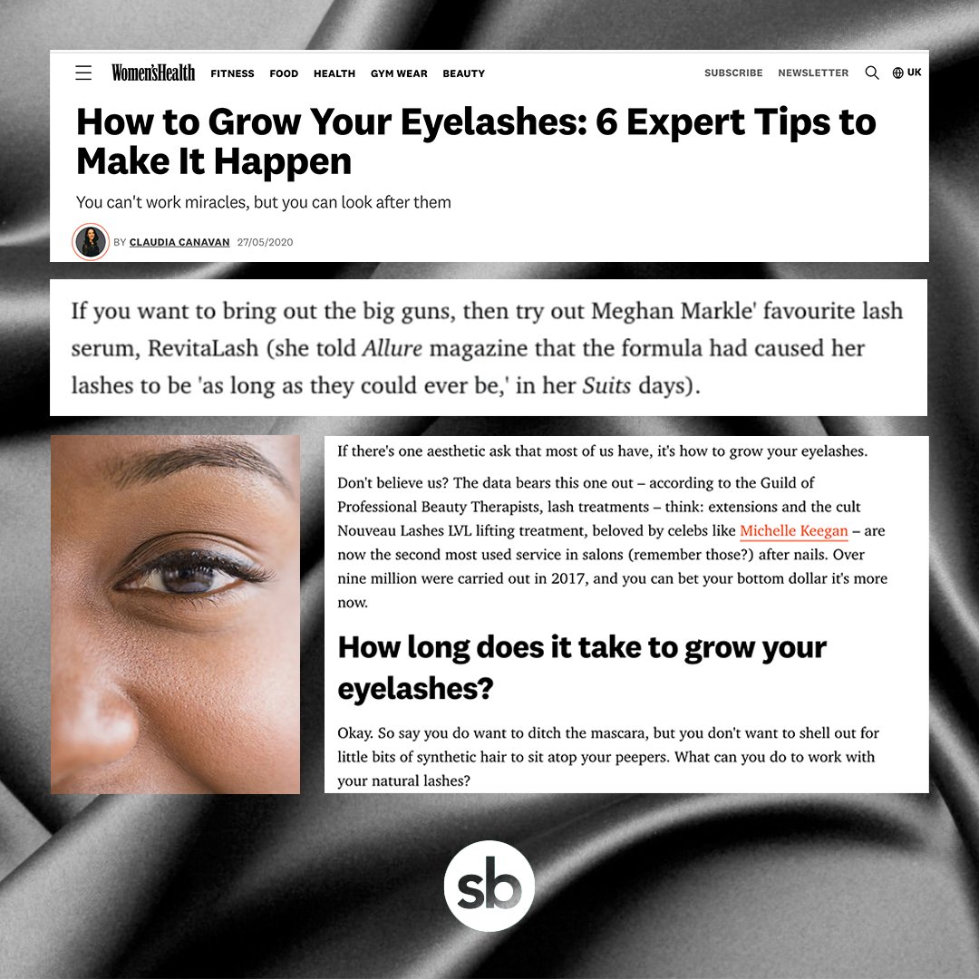 RevitaLash UK starred in Women's Health UK revealing 6 expert tips to luscious lashes 😍 #PR Flipside PR