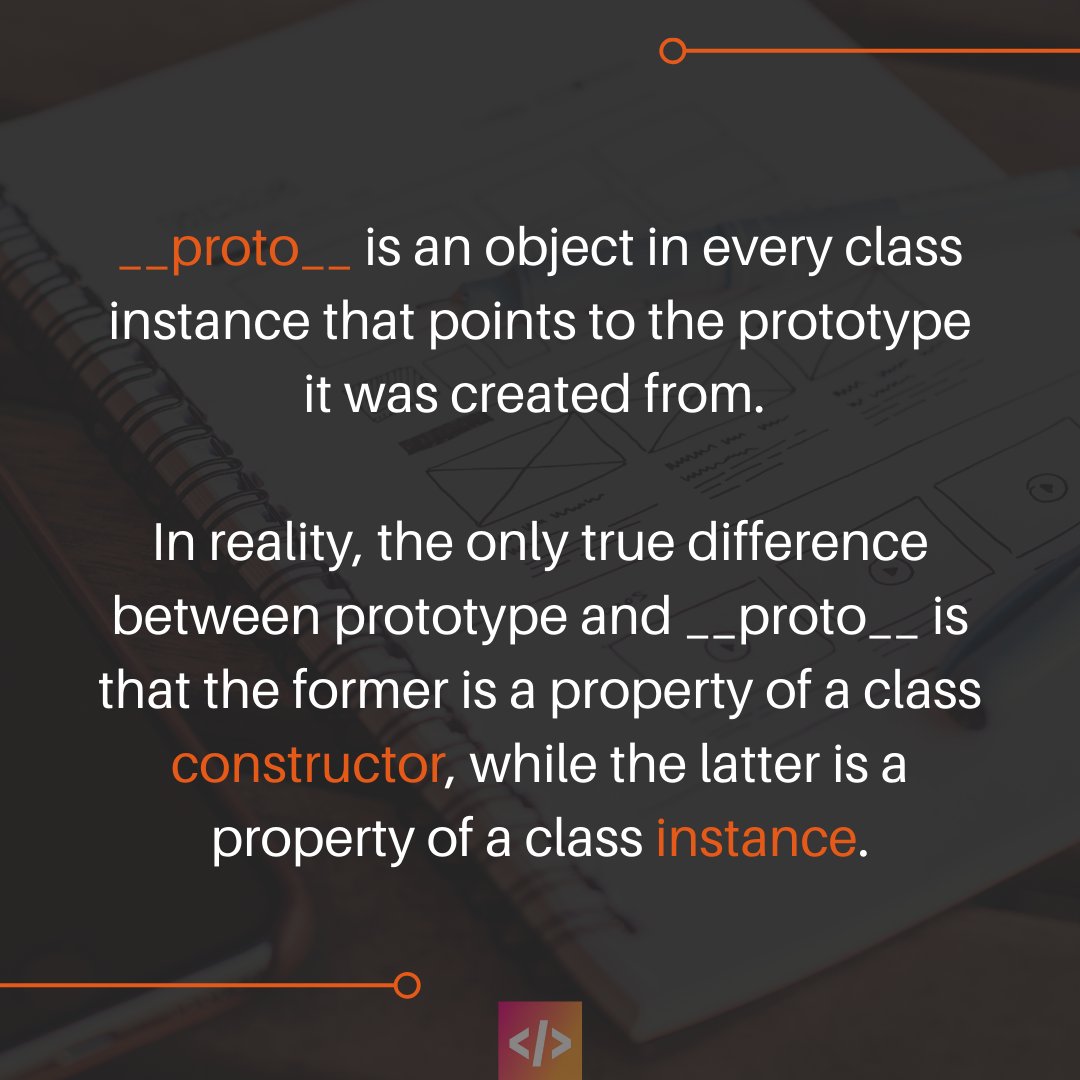 buzzingcode's tweet image. Cont:2
It is accessible and modifiable and objects prototype property is not visible; you can easily define methods to all instances of an object, it is only stored in the memory once
#html5 #coding_gyan #javascript #programminglife
#fullstack #webdeveloper #coding #100daysofcode