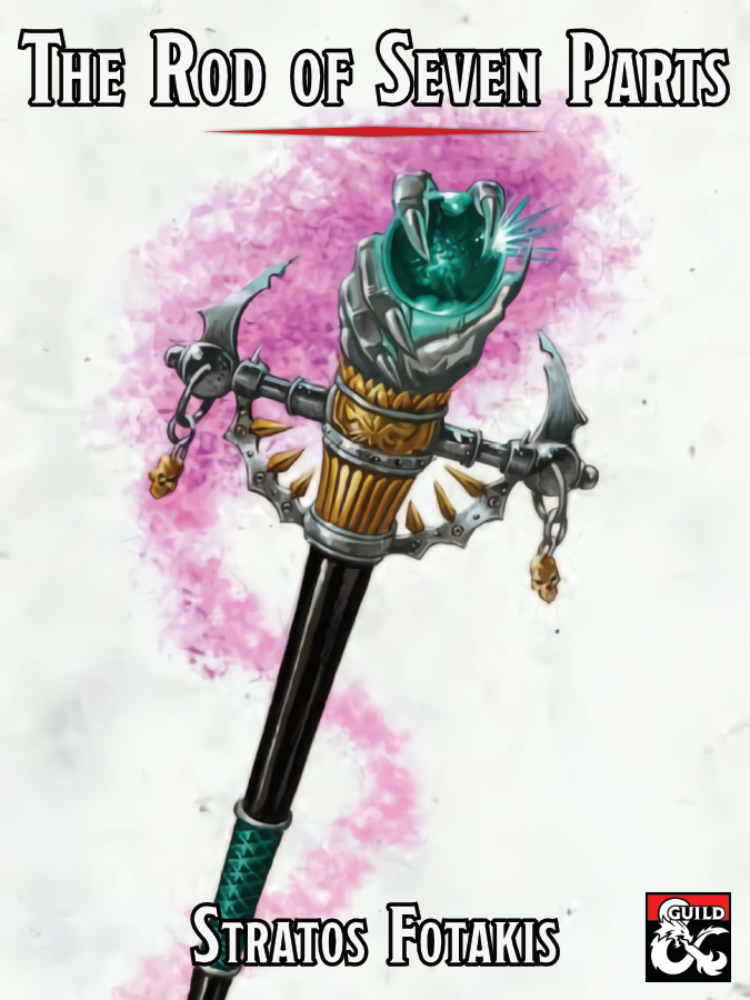 StratosF8's tweet photo. The Rod of Seven Parts is a couple dozen downloads away from 1000. If you are looking to add this powerful artifact to your next game, then get the title for FREE or a toss a coin to your hardworking creator. 
https://t.co/xuiZXOE8hc
#DMsGuild #dnd5e #GuildBulletin #DnD https://t.co/cTSsd8nPX3