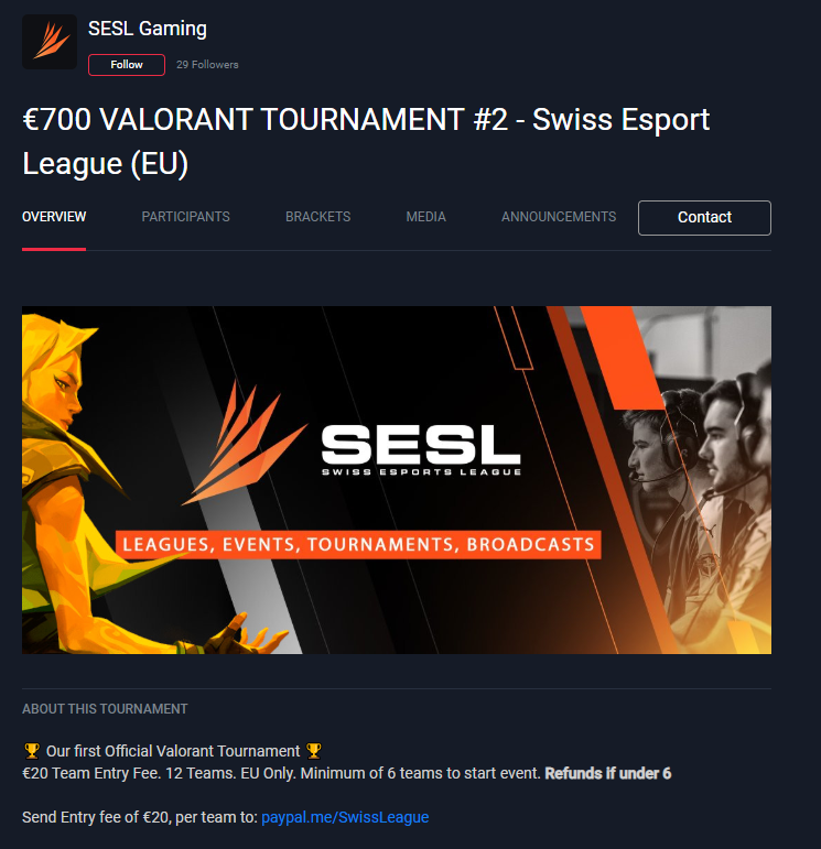 ATTENTION! 

Someone is currently trying to scam people under our name with a tournament on <a href="/Battlefy/">Battlefy</a> !

This tournament is no way affiliated or hosted by the SESL.