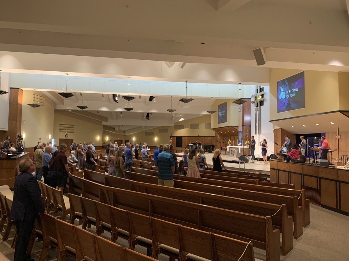 We are so glad to have people back in the Lord’s house worshipping with us!