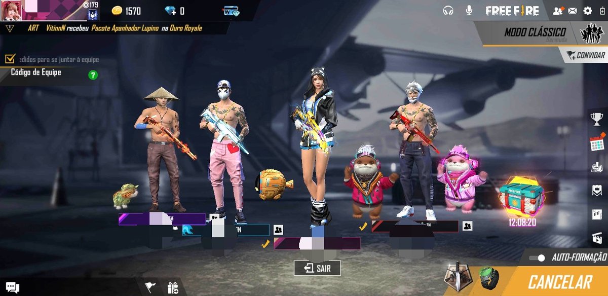 Garotas no Free Fire on X: O Squad que eu chipo 1 casal de