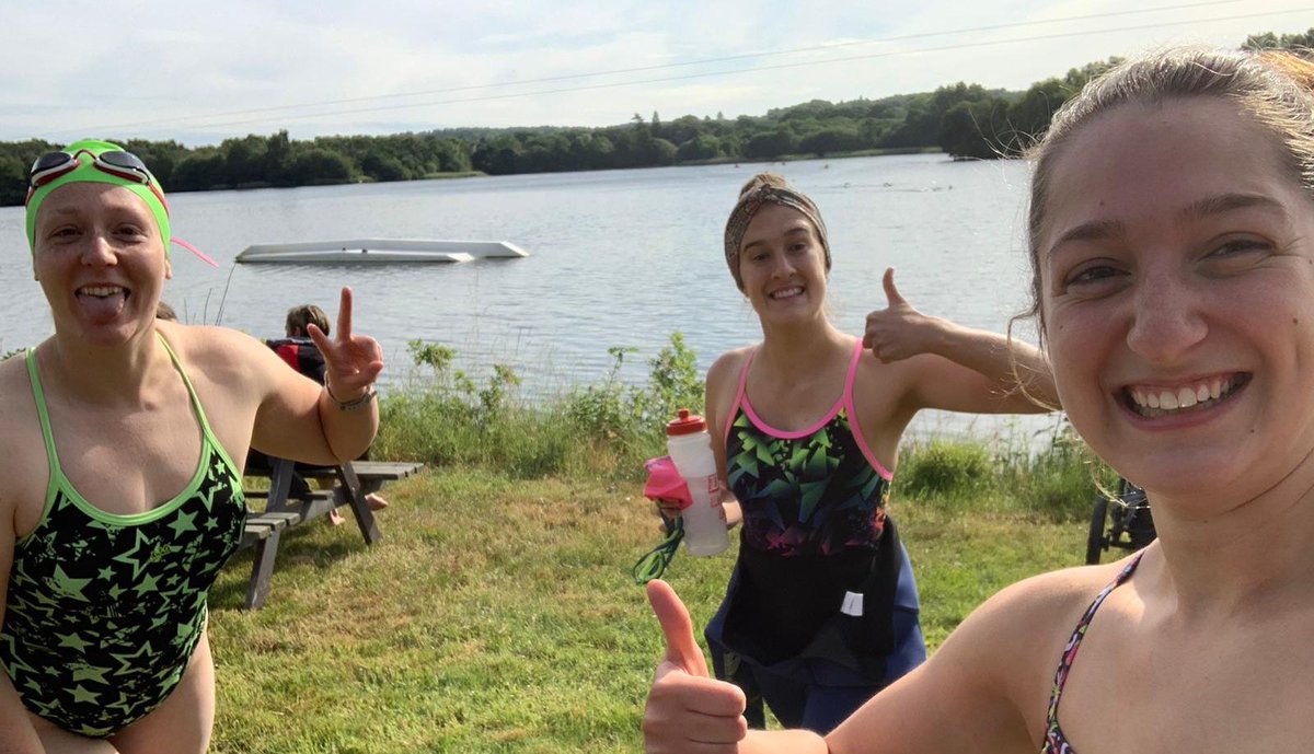 VickiLucass's tweet photo. @ZoggsUK powering us through our socially distanced open water swim this morning 💪🏼🏊🏼‍♀️ @KatieC_23 @samwilson323 #16.2degrees #swimming #friends #costumes #goggles #openwater #funtimes https://t.co/E0lAHXL96W