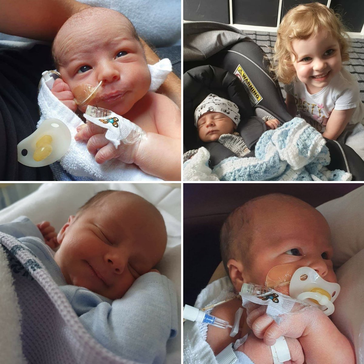 After Max was born he developed  problems &amp; it was decided he had to go to Birmingham Children's Hospital. After 5 stressful days I'm pleased to say he's got the all clear &amp; yesterday we were allowed home. I just want to say a massive thank you to  NHS UK.
#ThankYouNHS