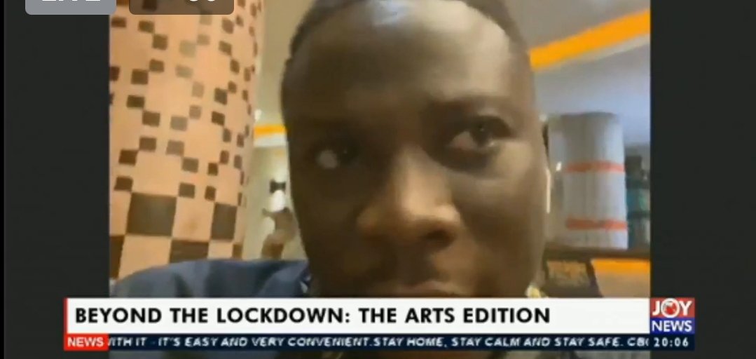 garyalsmith's tweet photo. After @stonebwoyb made his submission, he said "thank you".

So polite. 😃

#BeyondTheLockdown https://t.co/UiKJr4NNt0