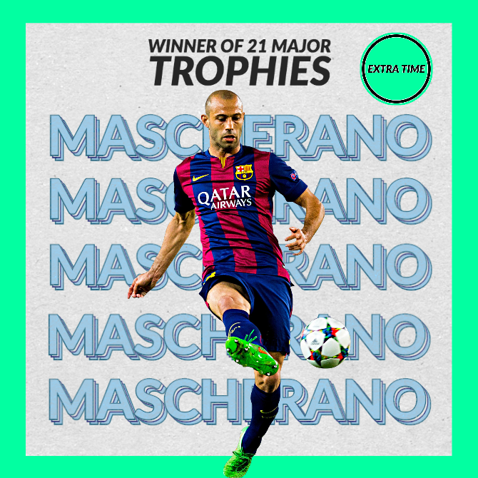 Happy 36th Birthday to Javier Mascherano!

Winner of 21 major trophies including the Champions League and La Liga 
