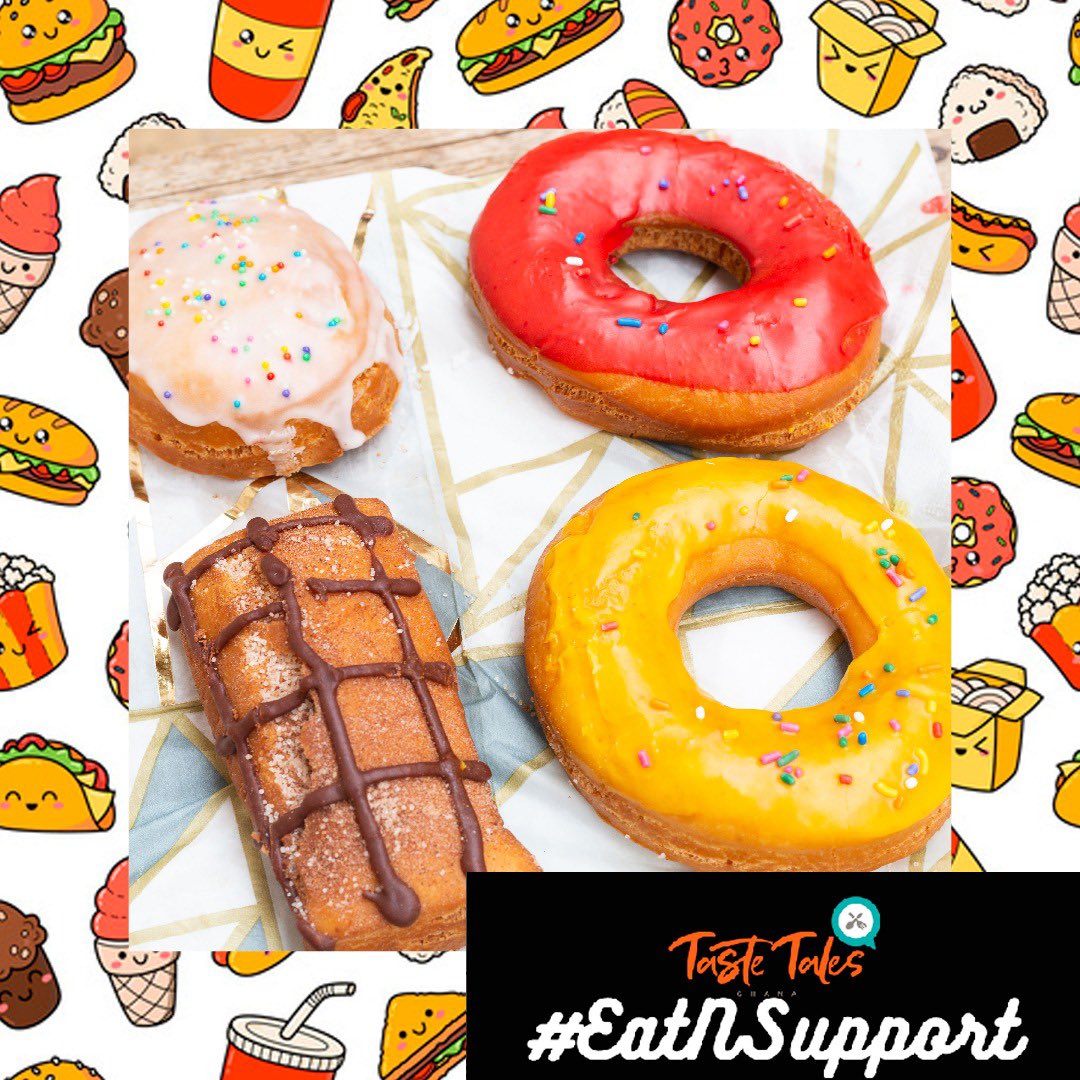 TasteTales_Gh's tweet photo. #EatNSupport: Doughnut lovers! 🍩🍩
Treat yourself to a box of 4 doughnuts from @Bevoicedrawn for just GH¢20. Pick special toppings such as vanilla icing, cinnamon and sugar amongst others.
Call them on 020 304 2665 to place your orders!
https://t.co/S3sokTKhUT
