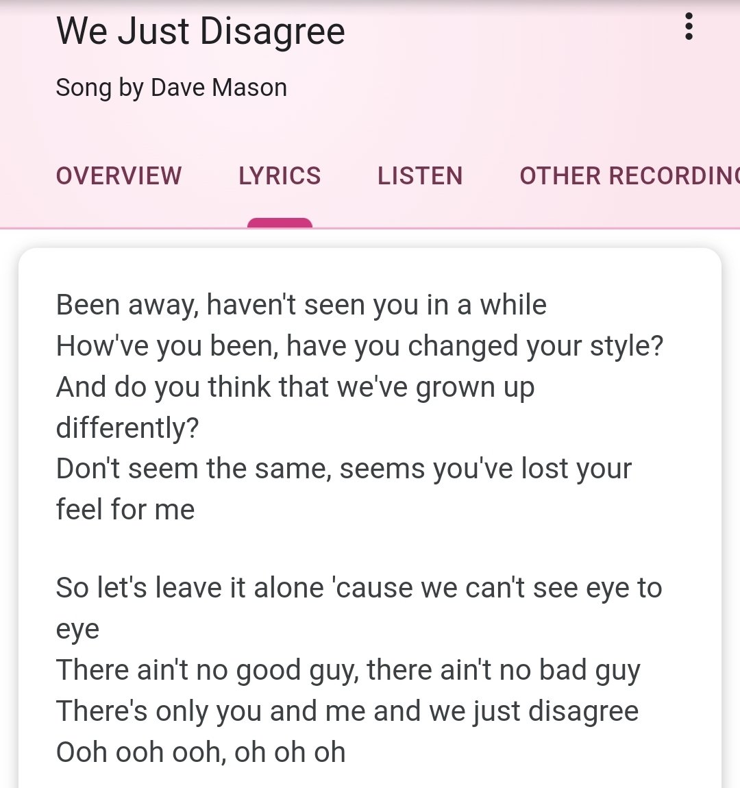 Sundance10101's tweet photo. Music Video:  Dave Mason - We Just Disagree (Farm Aid, 1986)
https://t.co/iD6itbMr8u
"...So let's leave it alone 'cause we can't see eye to eye
There ain't no good guy, there ain't no bad guy
There's only you and me and we just disagree..." #Politics🤦‍♂️🤦‍♀️ #Family #Friends #Peace🕊 https://t.co/KkeIxhepl9