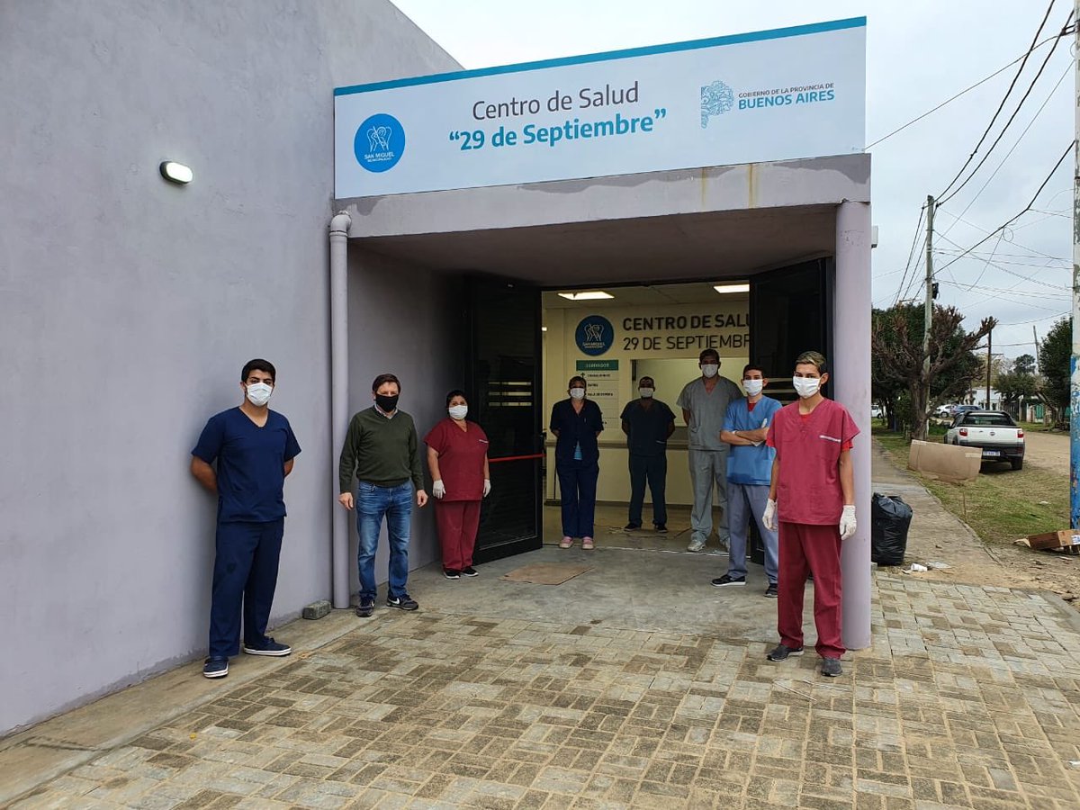 jaimemendezh's tweet photo. ¡Mañana empieza a funcionar el nuevo Centro de Salud "29 de septiembre", en Santa Brígida! Hoy lo recorrimos y supervisamos las últimas tareas de acondicionamiento #RedAmba @BAProvincia #SanMiguel https://t.co/NrEYu5UYO1