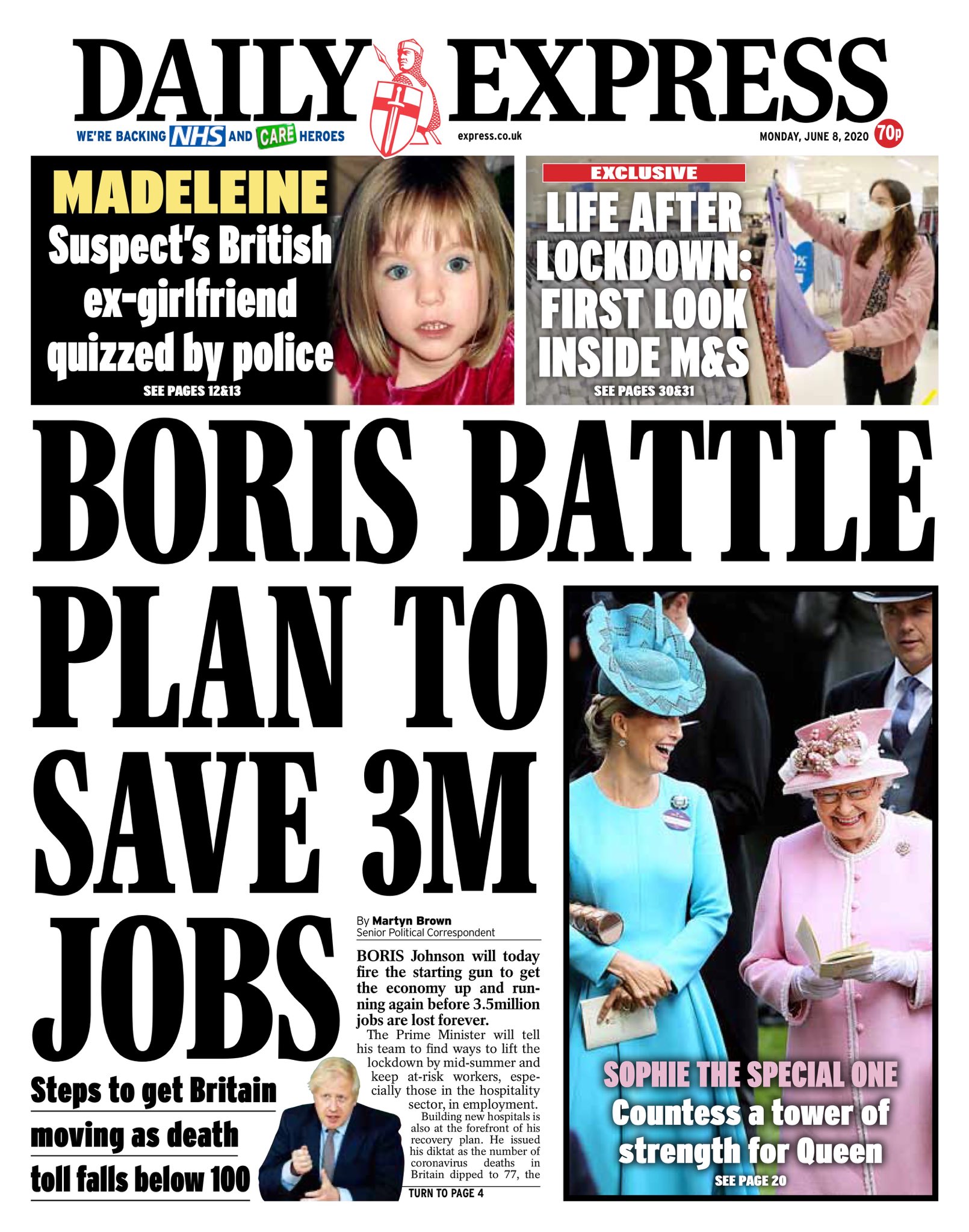 Allie Hodgkins Brown Monday S Daily Express Boris Battle To Save 3m Jobs cpapers Tomorrowspaperstoday Allie Hodgkins Brown Monday S Daily Express Boris Battle To Save 3m Jobs cpapers Tomorrowspaperstoday