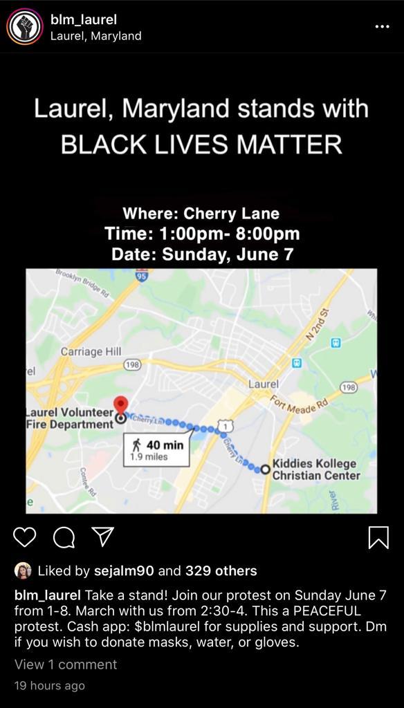 DangerousUMD's tweet photo. DC, MD, VA protests 6/7/2020 Sunday June 7 today #DMVprotest #DCProtest #MDprotest #VAprotest #NoVA #DMV #BLM #BlackLivesMattters
#NoJusticeNoPeaceNoRacistPolice #ProtestToday https://t.co/1GhgJTxFYi