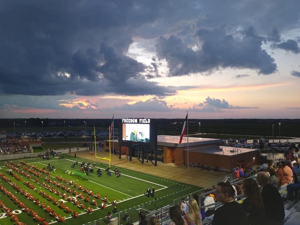 I just saw this on a Facebook post. Fake or not, this is pretty awesome. Looks at the clouds! Very fitting for this amazing class and students. #JacketPrideNeverDies <a href="/AlvinHSJackets/">Alvin High School (Official)</a>  <a href="/AlvinHS_2020/">Alvin HS Class of 2020</a>