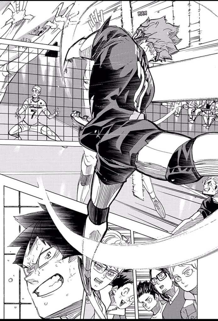// SPOILER CH. 396 //
.
.
.
And now I`m screaming about Hinata Shouyou because HOLY SH-LEFT HAND?!?! 