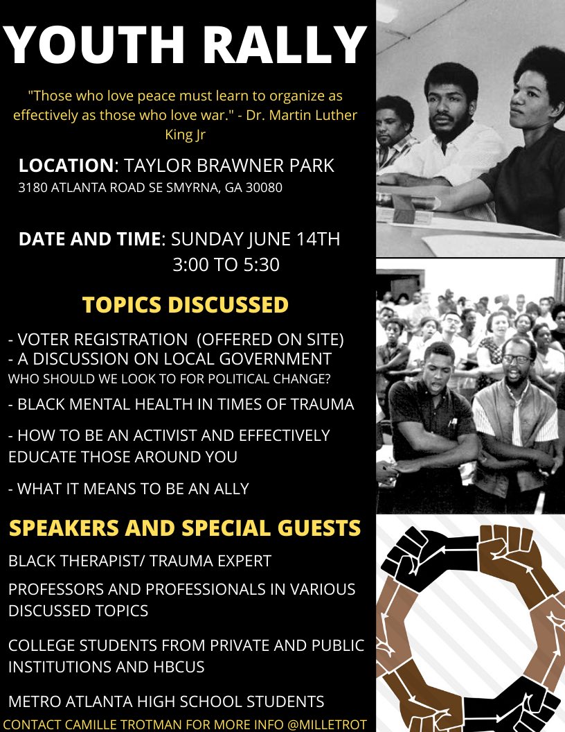 Need a way to get your young person in involved? Join the Youth Rally next week!!