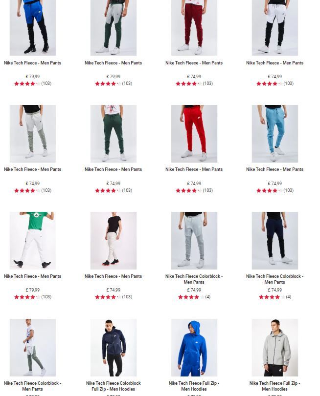 nike tech fleece colorblock