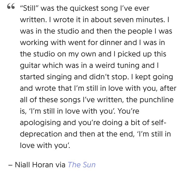 This song sums up all the relationship with pain, regret, nostalgia and sadness. This is the end of it all. Niall has spoken about it: #HeartbreakWeather