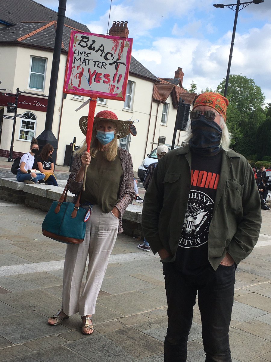 Black Lives Matter #BLM protest in #Aberdare today #Cynonvalley @BethWinterMP <a href="/VikkiHowells/">Vikki Howells MS</a>