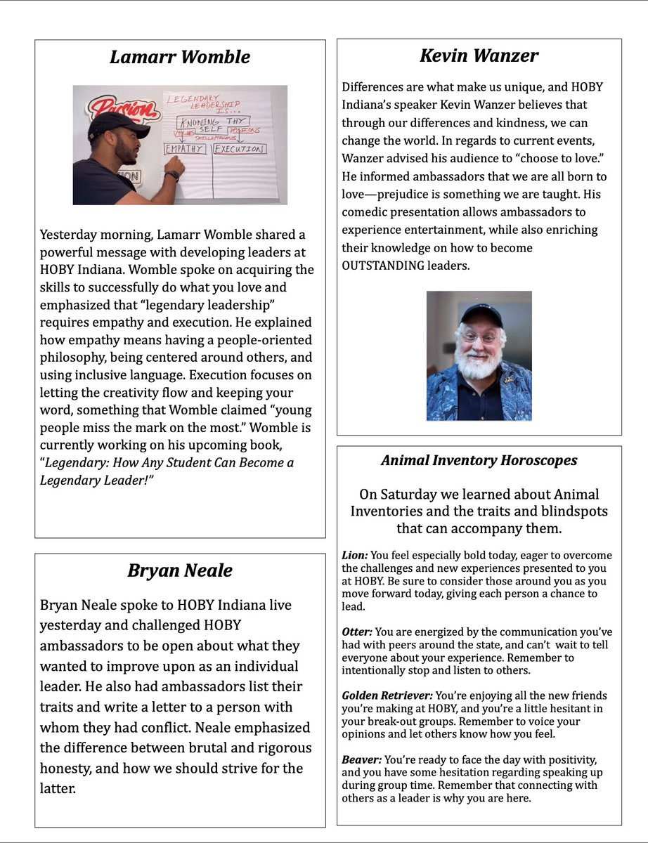 HOBY Indiana tweet media